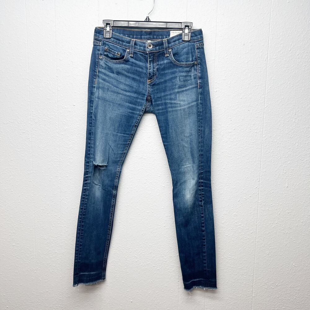 Rag & Bone Yesler Distressed Country Western Chic Cowgirl Womens Jeans Size 25